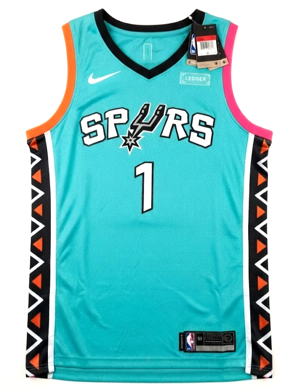 New San Antonio Spurs City Edition Jersey #1 Victor Wembanyama Teal XL